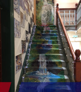 Escaleras de la galería
